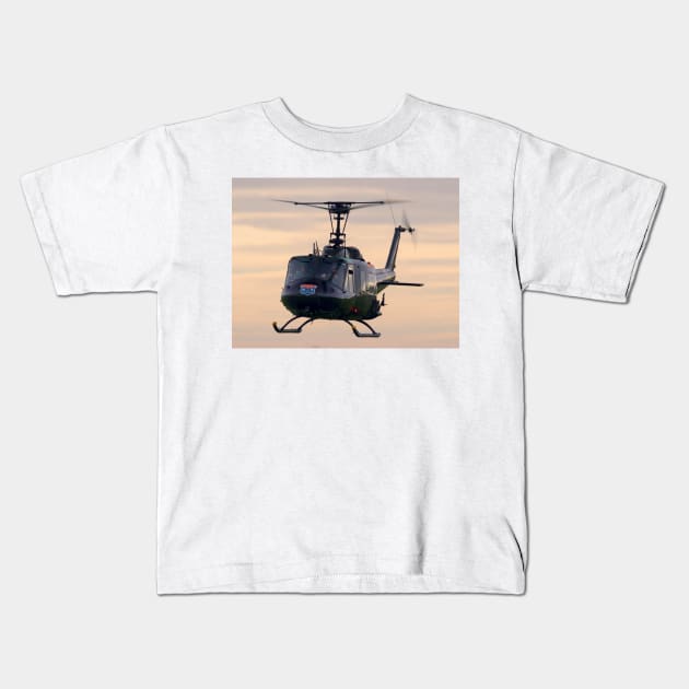 Huey Helicopter Kids T-Shirt by captureasecond